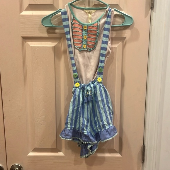 Matilda Jane Girls romper and tank top - Picture 2 of 4
